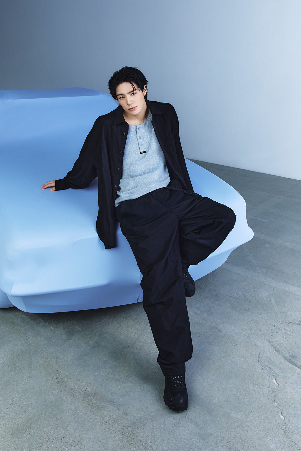 Matin Kim - Strap Belted Pants (Black) product image 1 | TRAB K-Fashion Australia