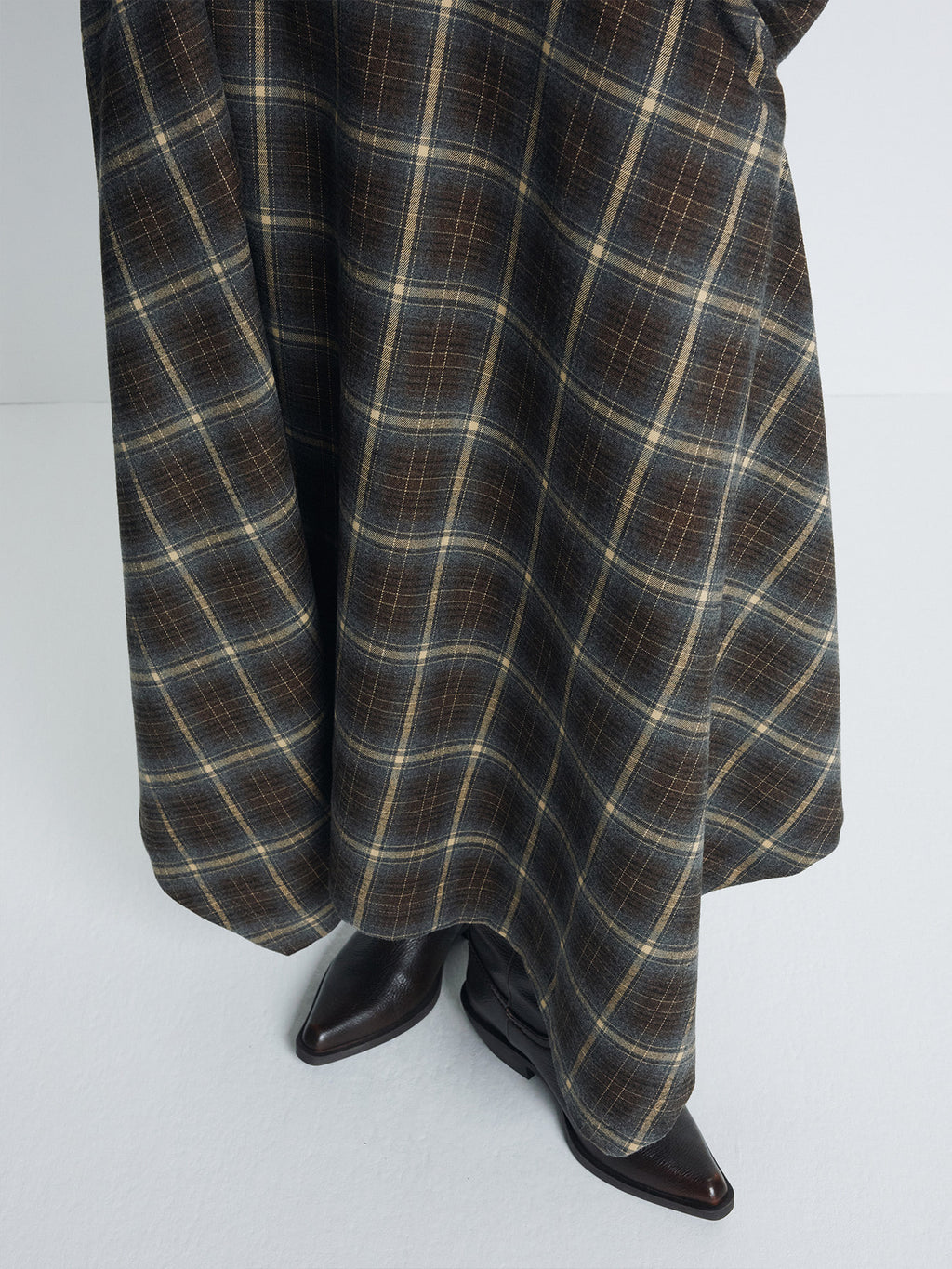 Tonywack - Checked Utility Shirt Dress (Blue Grey Check) product image 8 | TRAB K-Fashion Australia