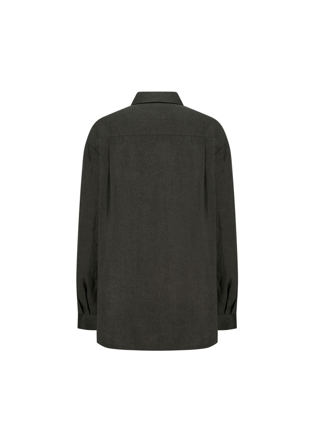 Amomento - Linen Oversized Shirt (Khaki Grey) product image 9 | TRAB K-Fashion Australia