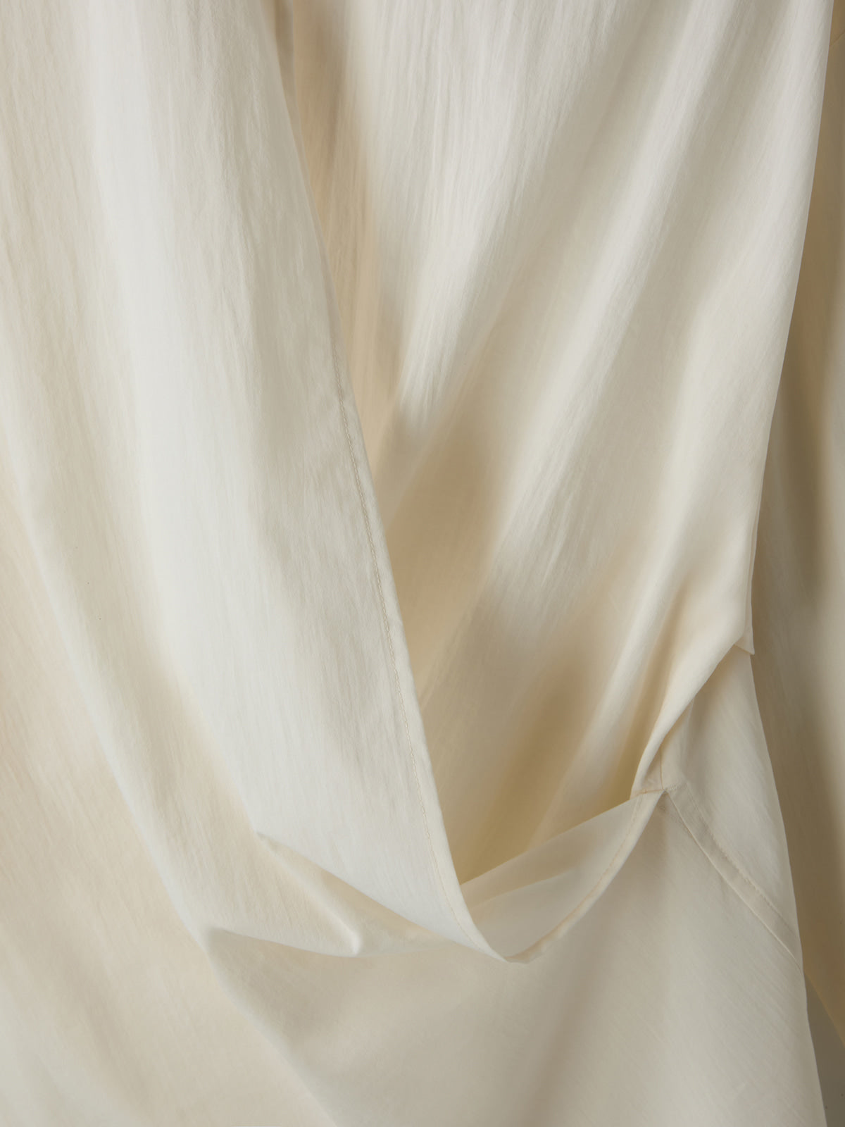 Recto - Open Back Draped Shirt (Bean Ivory) product image 3 | TRAB K-Fashion Australia