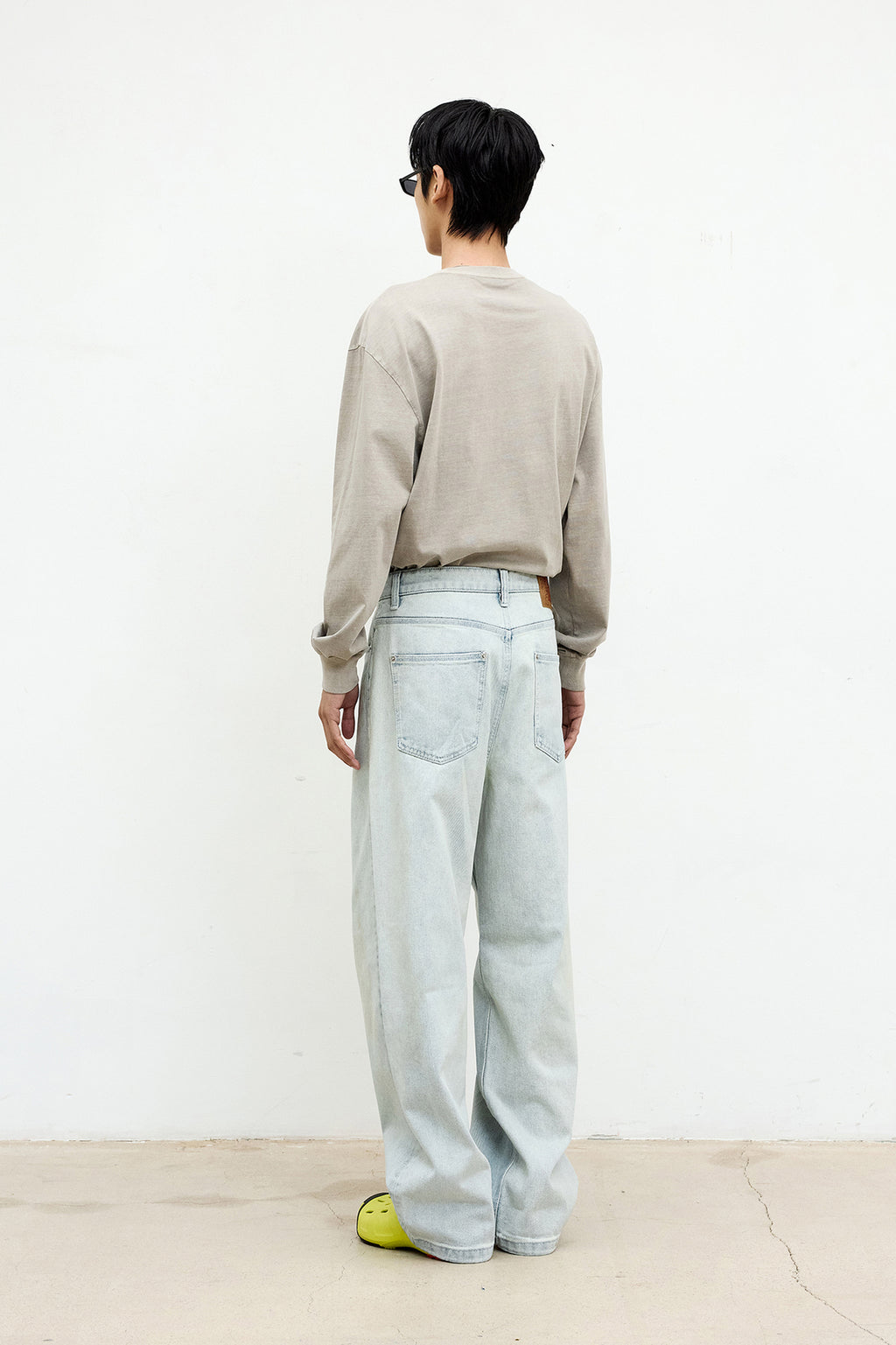 Coor - Pigment Dying Cotton Long Sleeve (Washed Brown) product image 4 | TRAB K-Fashion Australia