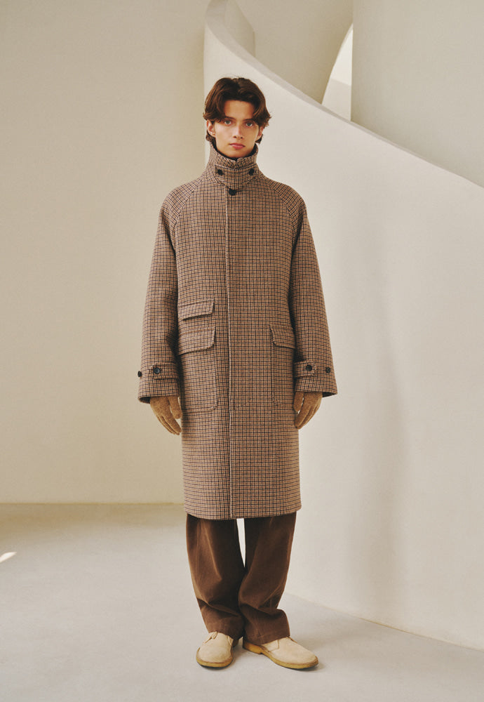 Art if acts - Balmacaan Coat (Check) product image 3 | TRAB K-Fashion Australia