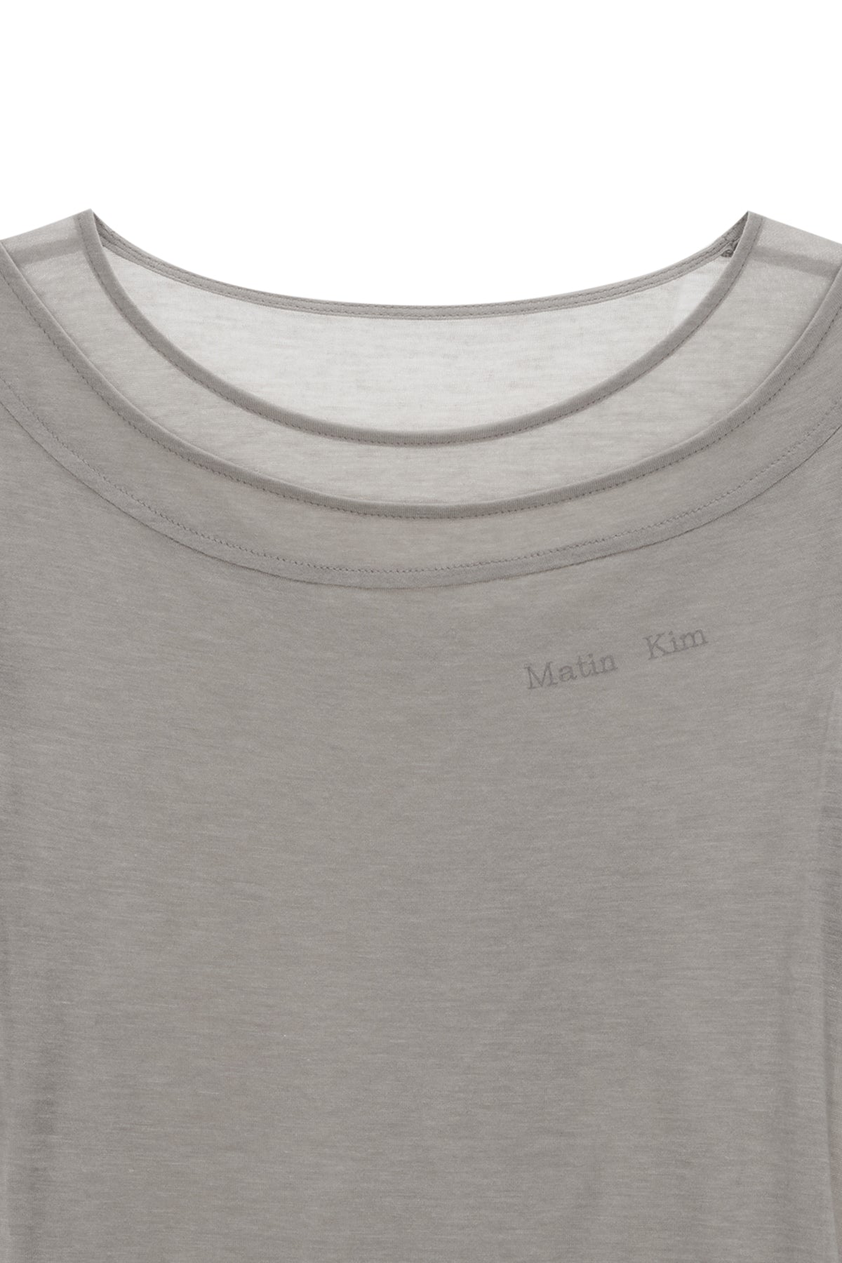 Matin Kim - Slit Point Sleeveless Layered Top (Beige) product image 3 | TRAB K-Fashion Australia