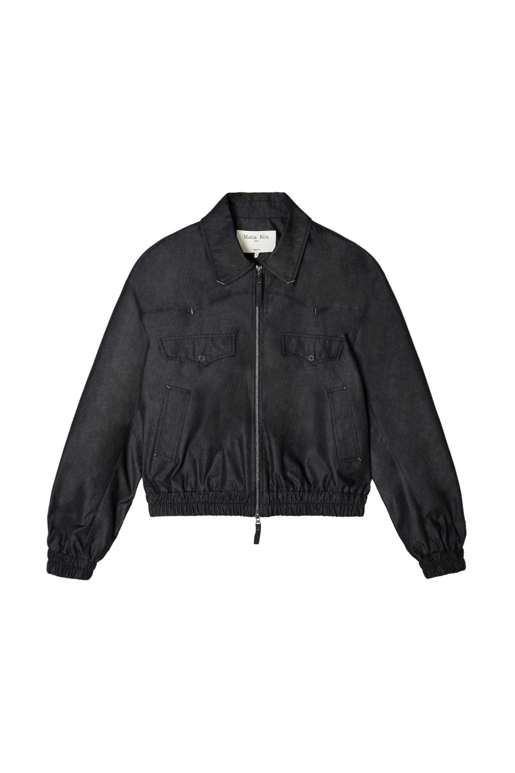 Matin Kim - Western Detail Denim Like Blouson (Black) product image 1 | TRAB K-Fashion Australia