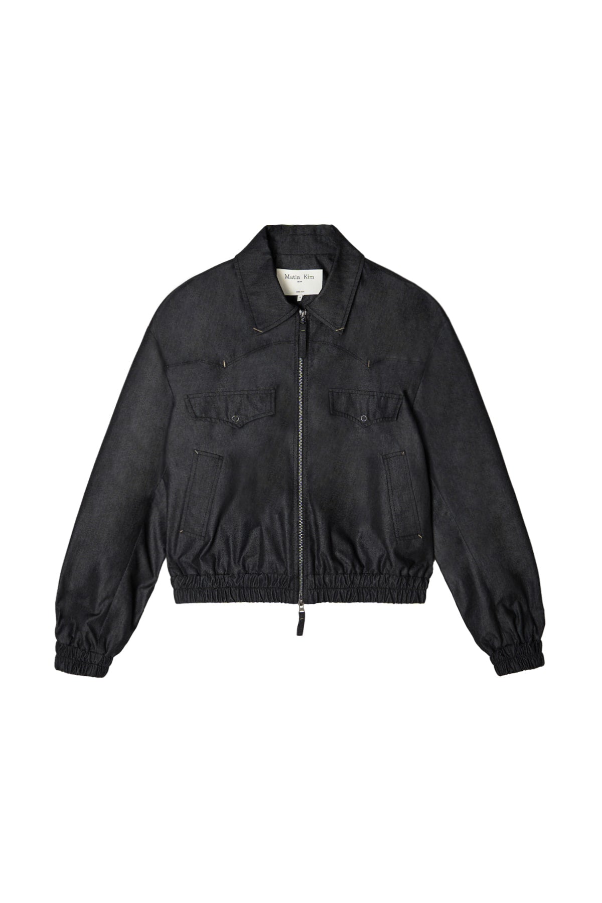 Matin Kim - Western Detail Denim Like Blouson (Black) product image 1 | TRAB K-Fashion Australia