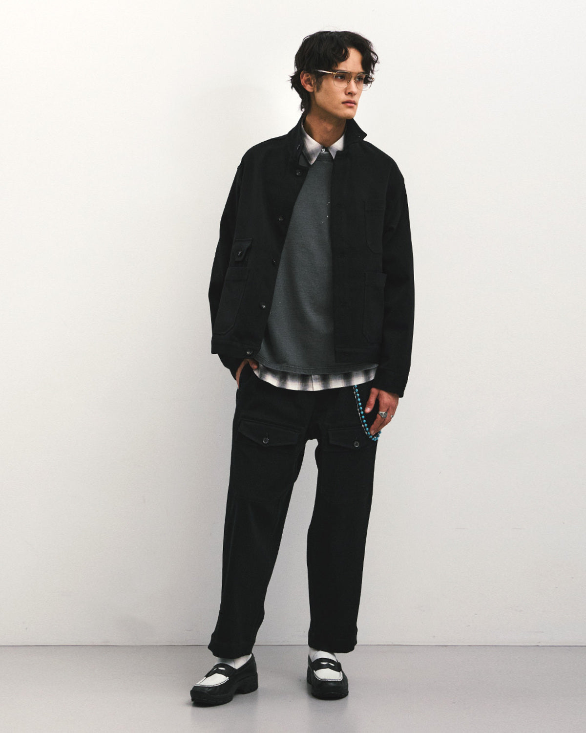 Eastlogue - Weekend Blues Jacket (Black Twill) product image 4 | TRAB K-Fashion Australia