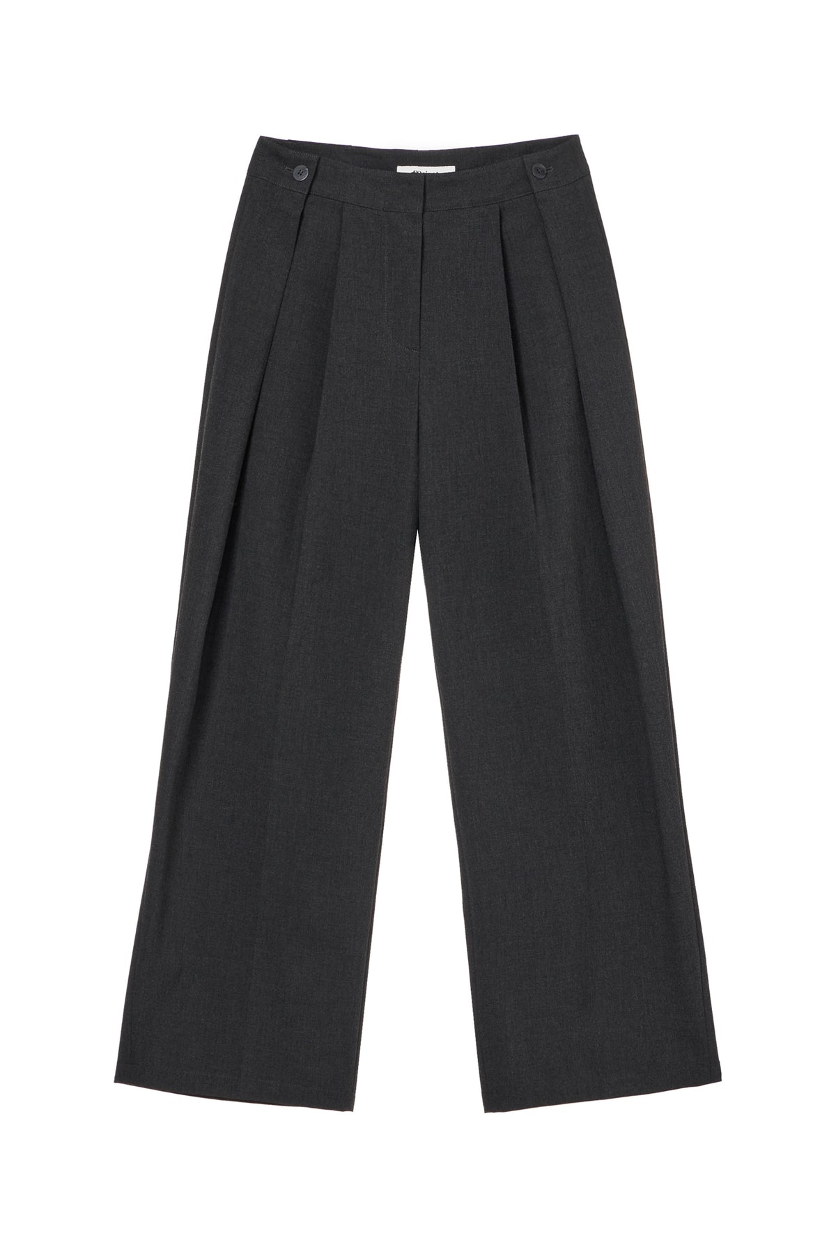 Deinet - Wrap-Front Trousers (Charcoal) product image 1 | TRAB K-Fashion Australia