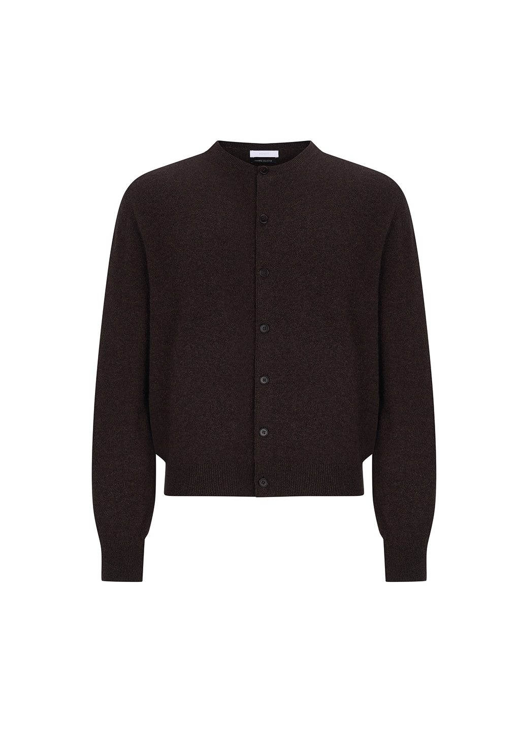 Amomento - Men's Cashmere Crewneck Cardigan (Brown) product image 6 | TRAB K-Fashion Australia