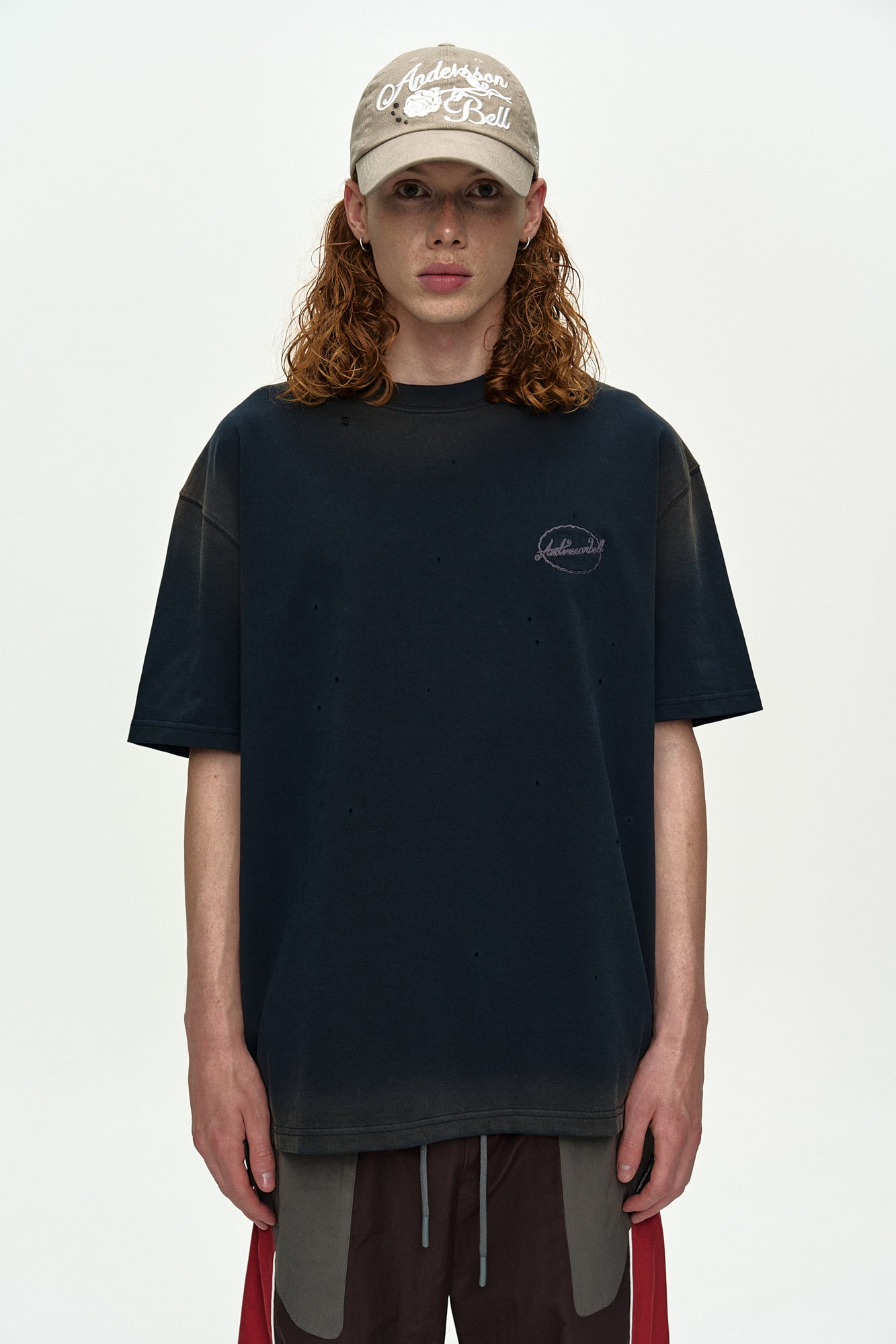 Andersson Bell - Gradient Damage Washed T-Shirt (Navy) product image 4 | TRAB K-Fashion Australia
