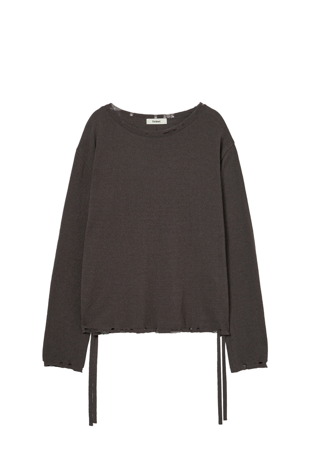 Deinet - Side Tie Knit (Brown) product image 1 | TRAB K-Fashion Australia