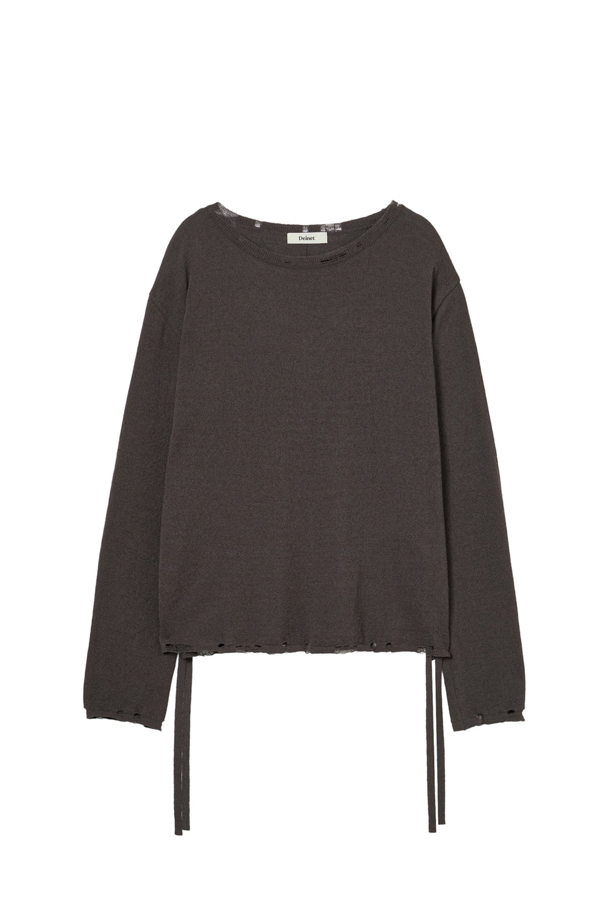 Deinet - Side Tie Knit (Brown) product image 1 | TRAB K-Fashion Australia