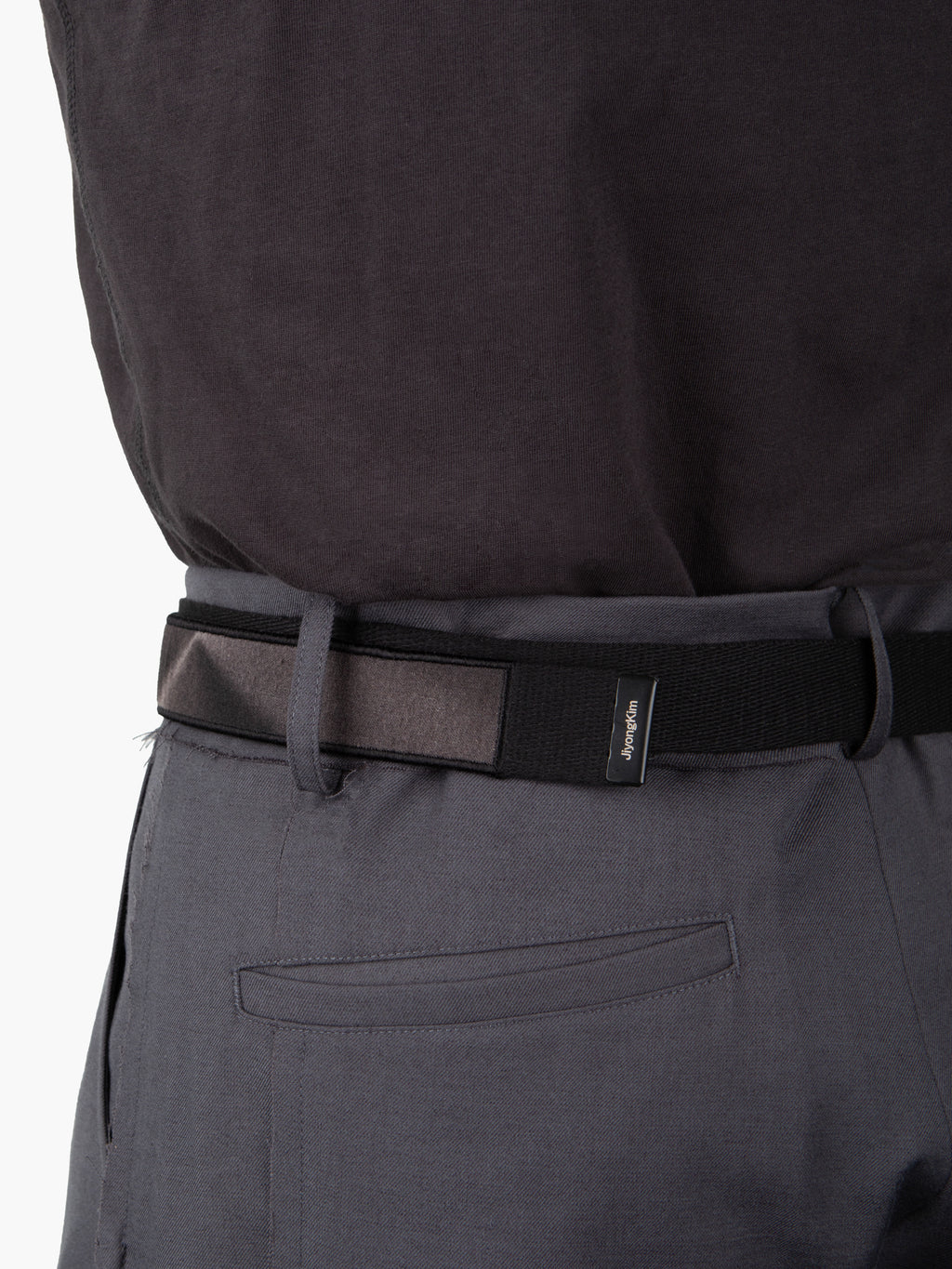 Jiyong Kim - Sun-Bleached Military Belt (Black) product image 3 | TRAB K-Fashion Australia