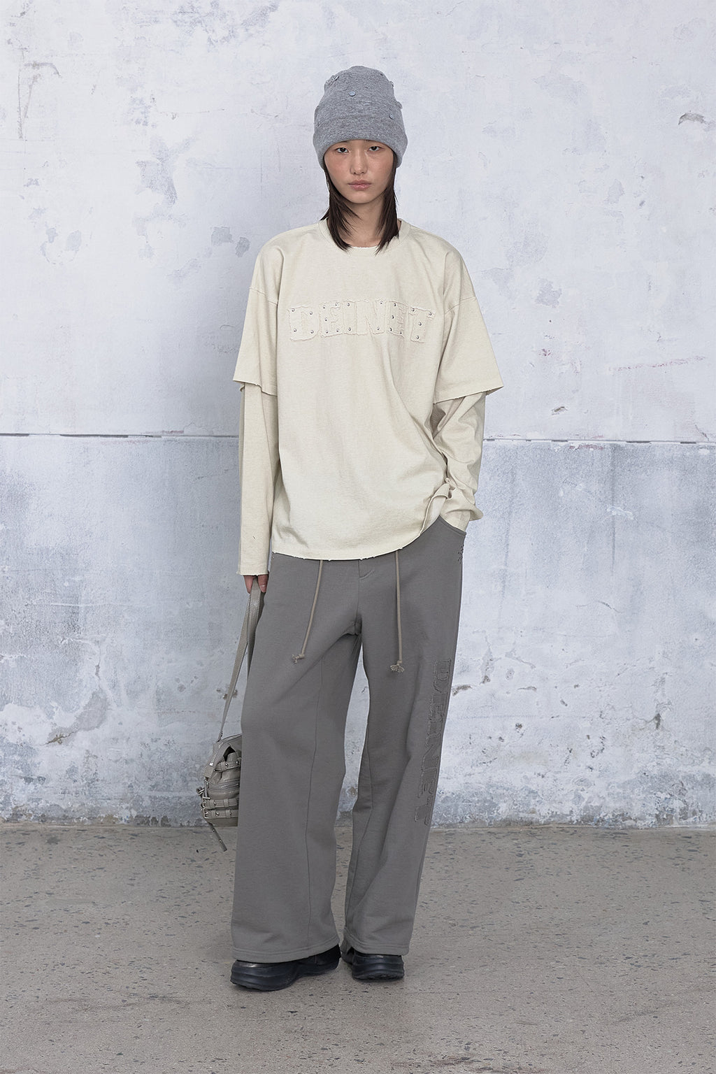 Deinet - Applique Layered T-Shirt (Ivory) product image 4 | TRAB K-Fashion Australia