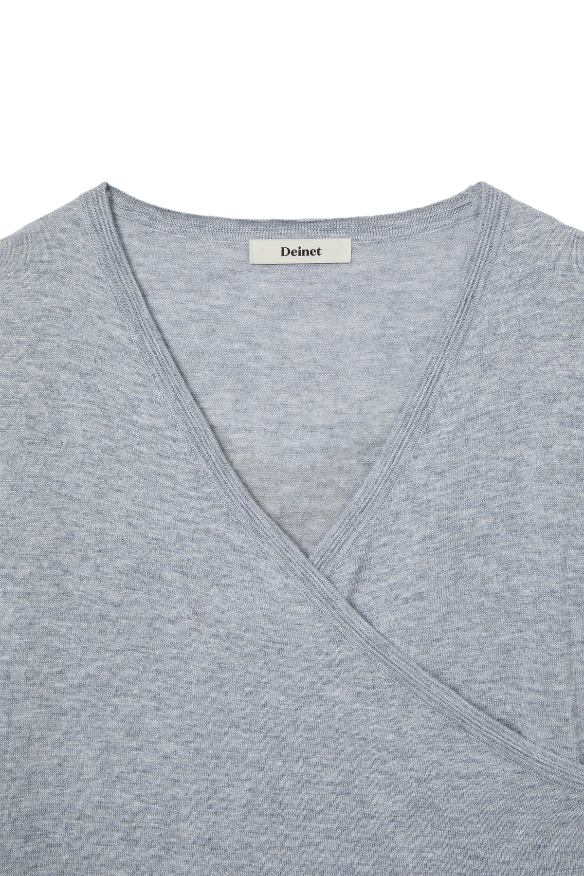Deinet - V-Neck Metal Knit (Silver) product image 3 | TRAB K-Fashion Australia