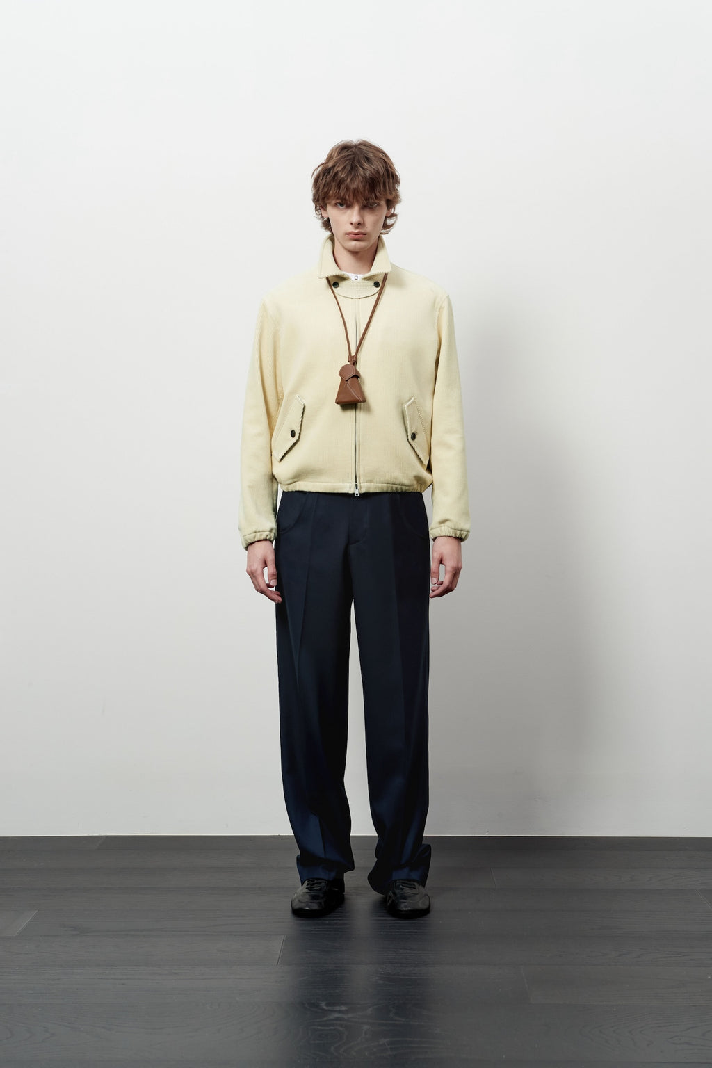 STU - Strap Corduroy Jacket (Ivory) product image 1 | TRAB K-Fashion Australia