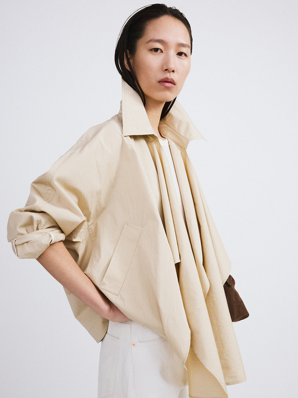 Recto - Muffler Wrap Coat (Yellow Beige) product image 4 | TRAB K-Fashion Australia
