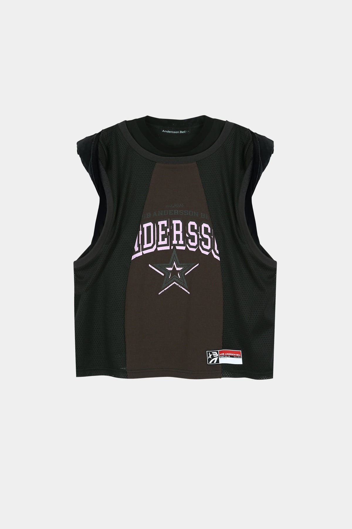 Andersson Bell - Basketball Jersey Layered Roll Up T-Shirt (Black/Brown) product image 7 | TRAB K-Fashion Australia
