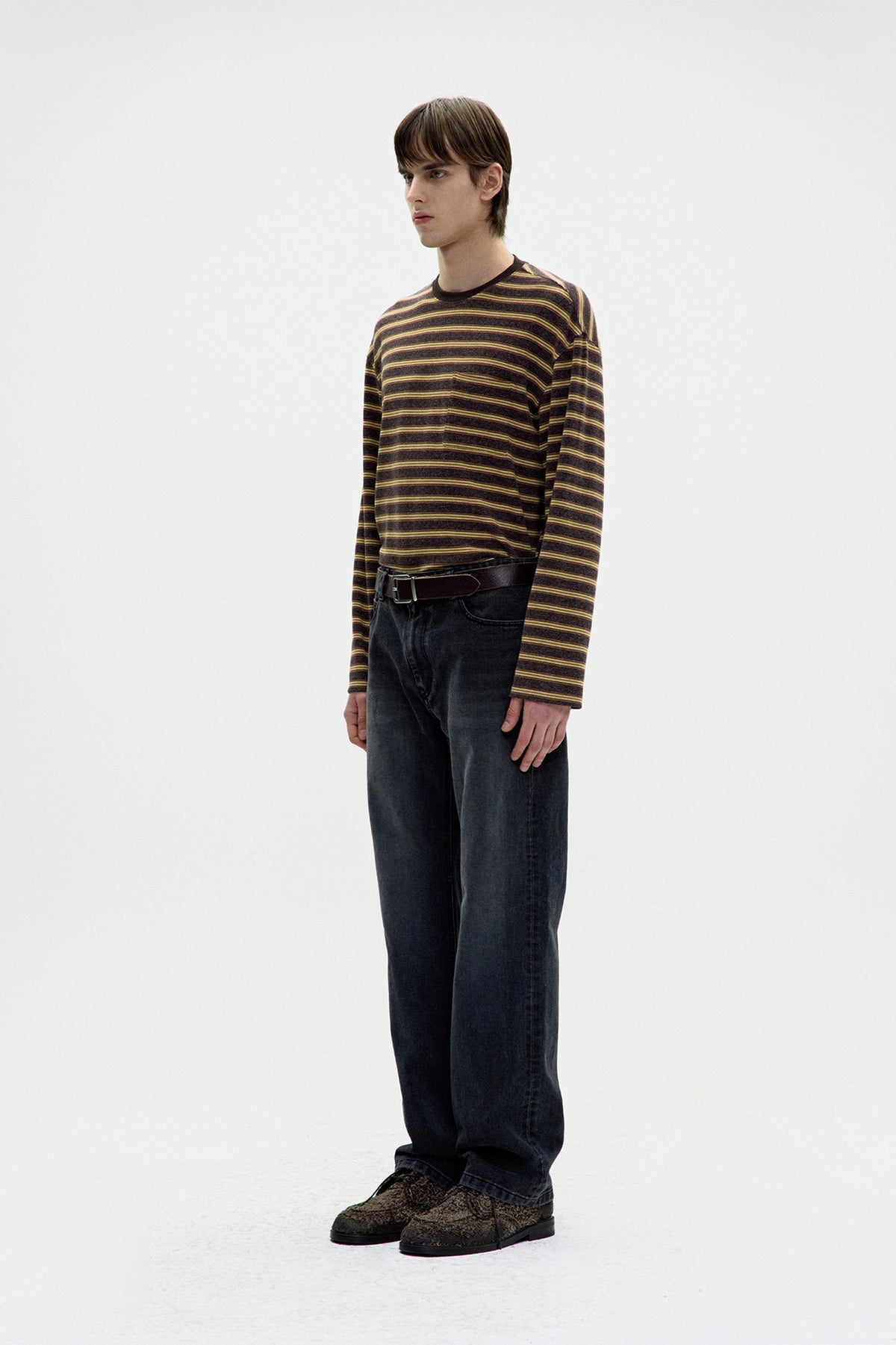 Coor - Washed Straight Leg Jeans (Washed Black) product image 3 | TRAB K-Fashion Australia