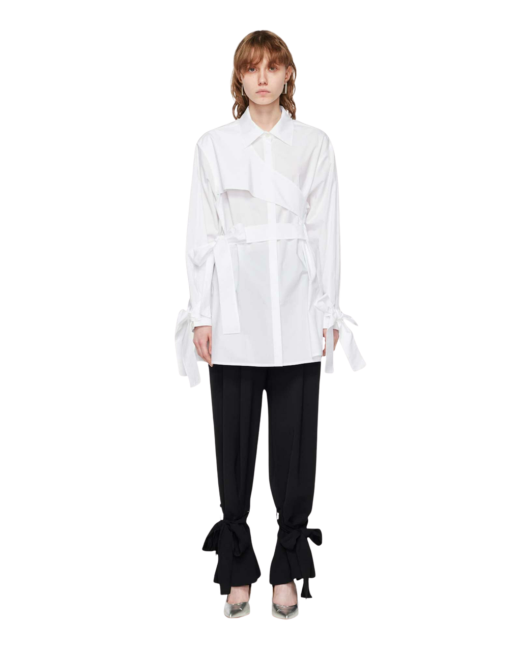 Kimhe Kim - Ng Belted Shirt (White) product image 1 | TRAB K-Fashion Australia