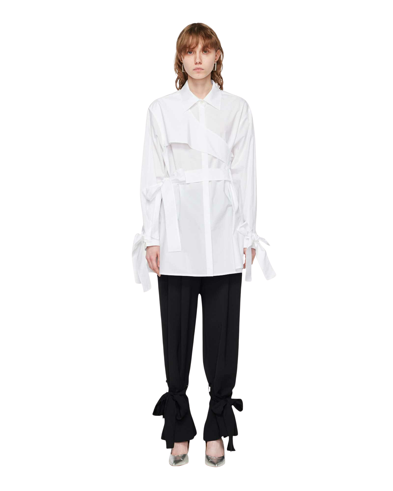 Kimhe Kim - Ng Belted Shirt (White) product image 1 | TRAB K-Fashion Australia