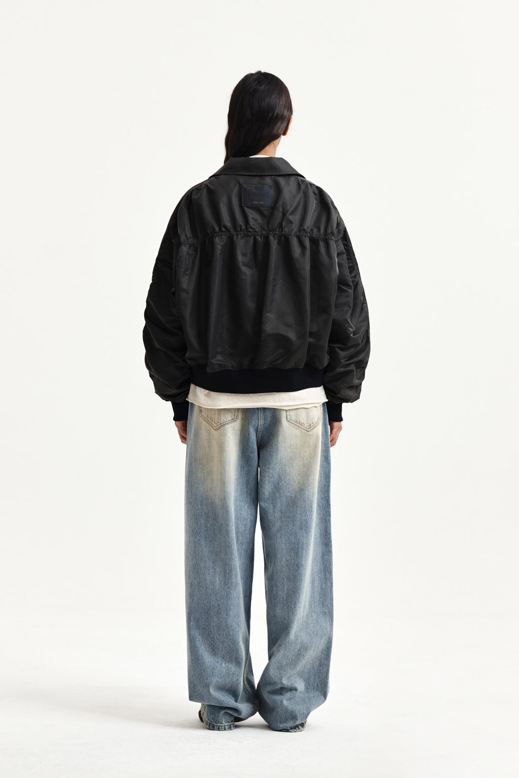 Matin Kim - Small Logo Shirring Jumper (Khaki) product image 7 | TRAB K-Fashion Australia