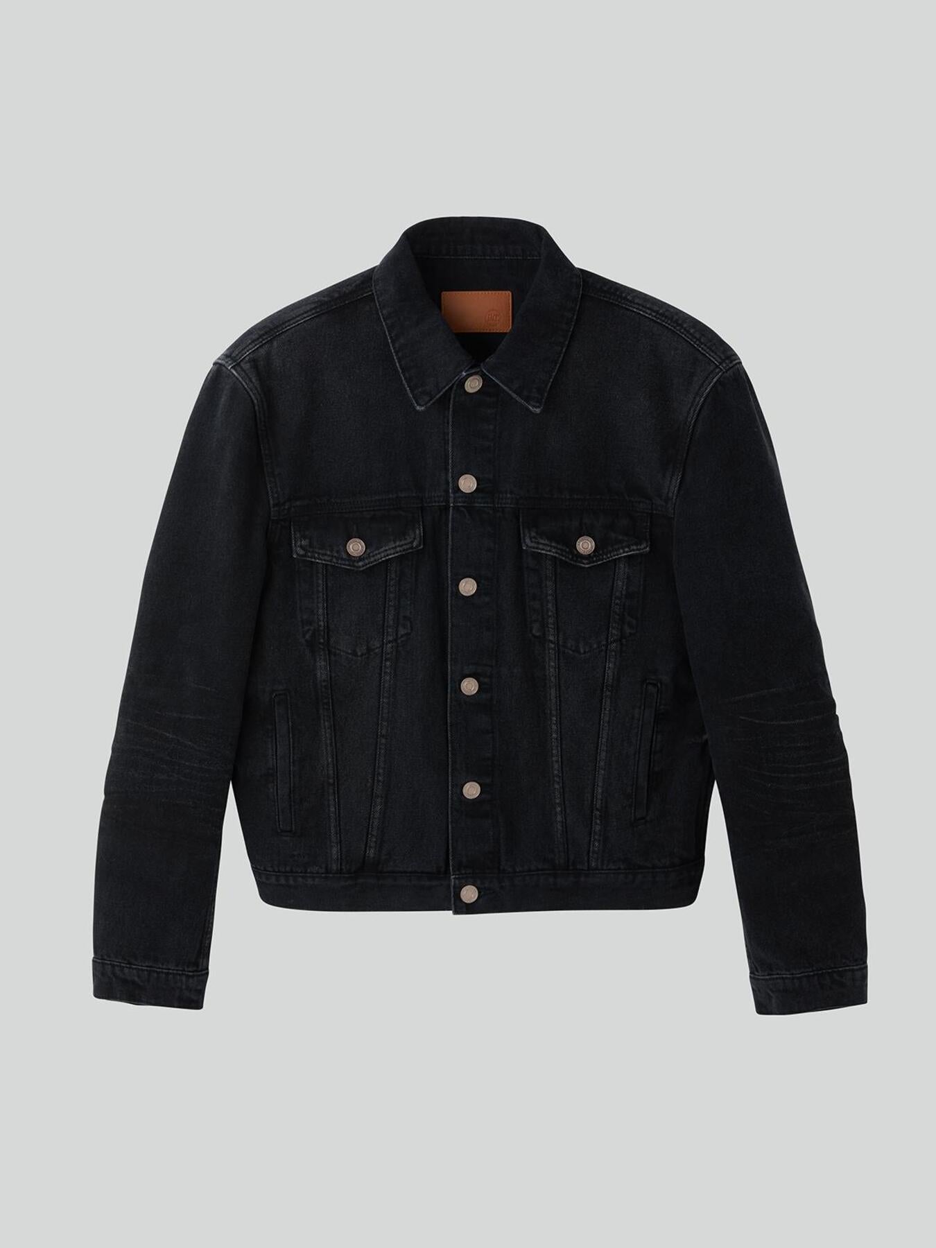Recto - Vincent Denim Trucker Jacket (Black) product image 4 | TRAB K-Fashion Australia