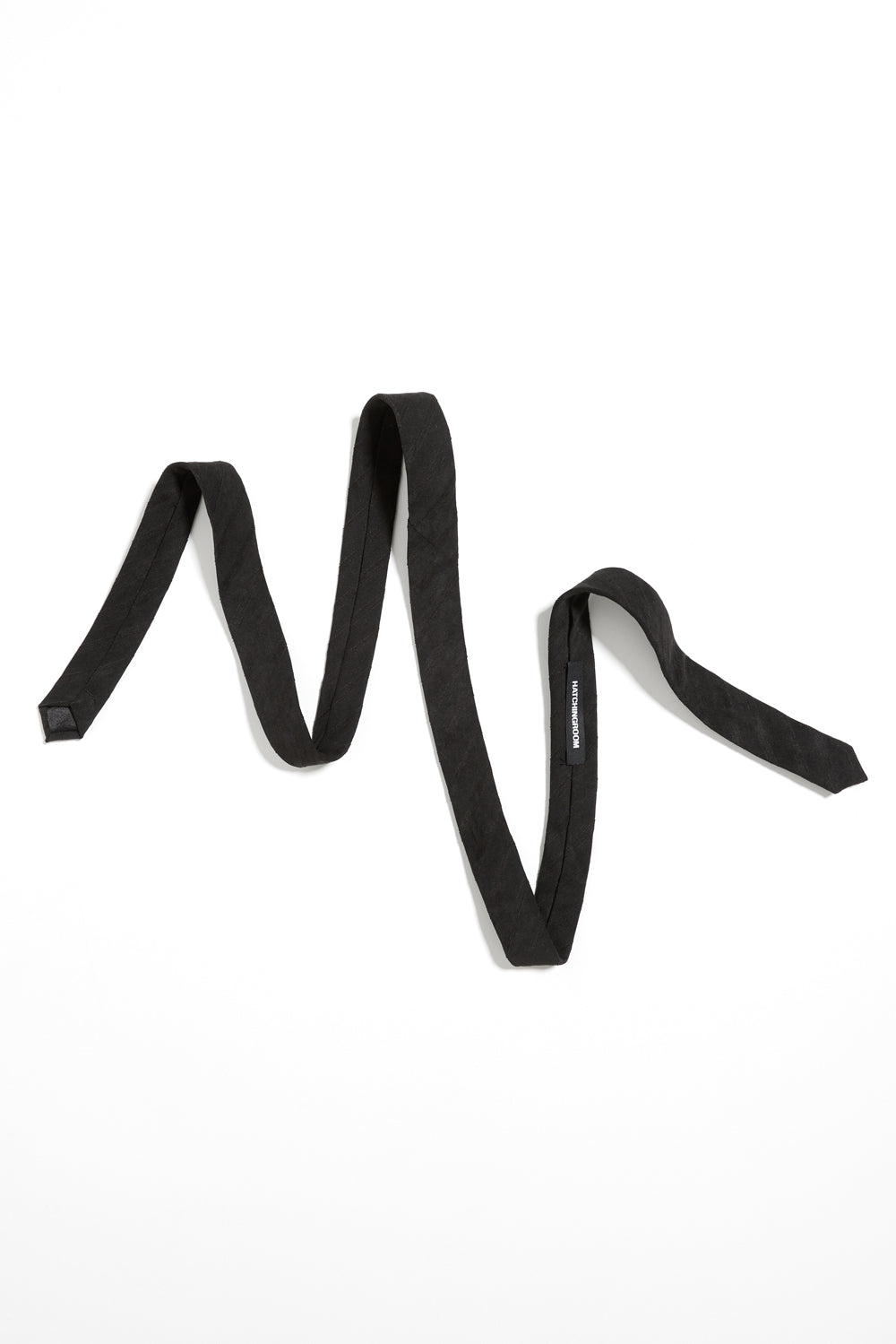 Hatchingroom - Pete Tie Velveteen Stripe (Black) product image 5 | TRAB K-Fashion Australia