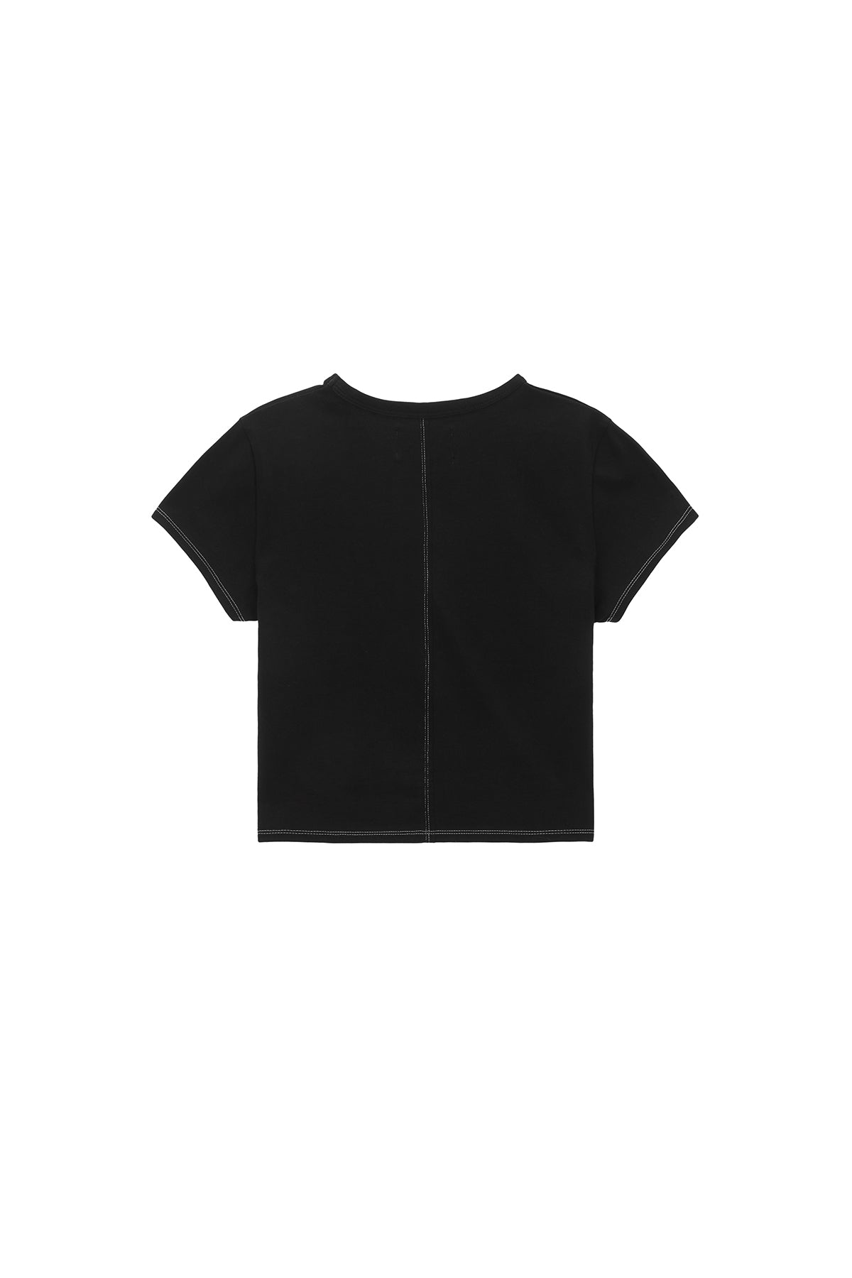 Matin Kim - Matin Shade Logo Crop Top (Black) product image 2 | TRAB K-Fashion Australia