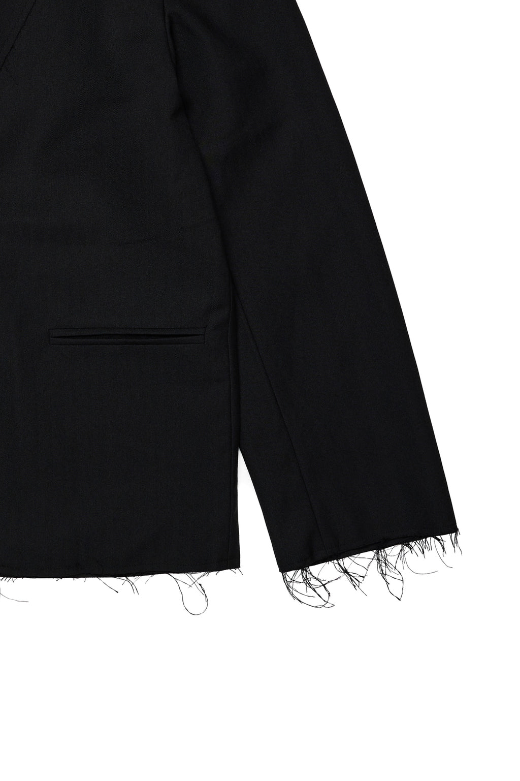 Deinet - Deinet Rough Cut Detail Blazer (Black) product image 18 | TRAB K-Fashion Australia