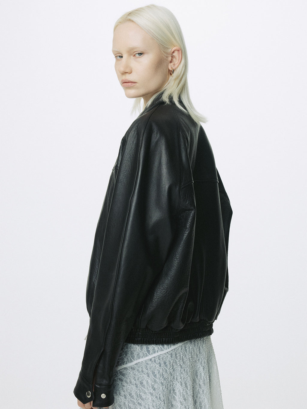 Tonywack - Vintage Lamb Leather Bomber Jacket (Black) product image 9 | TRAB K-Fashion Australia