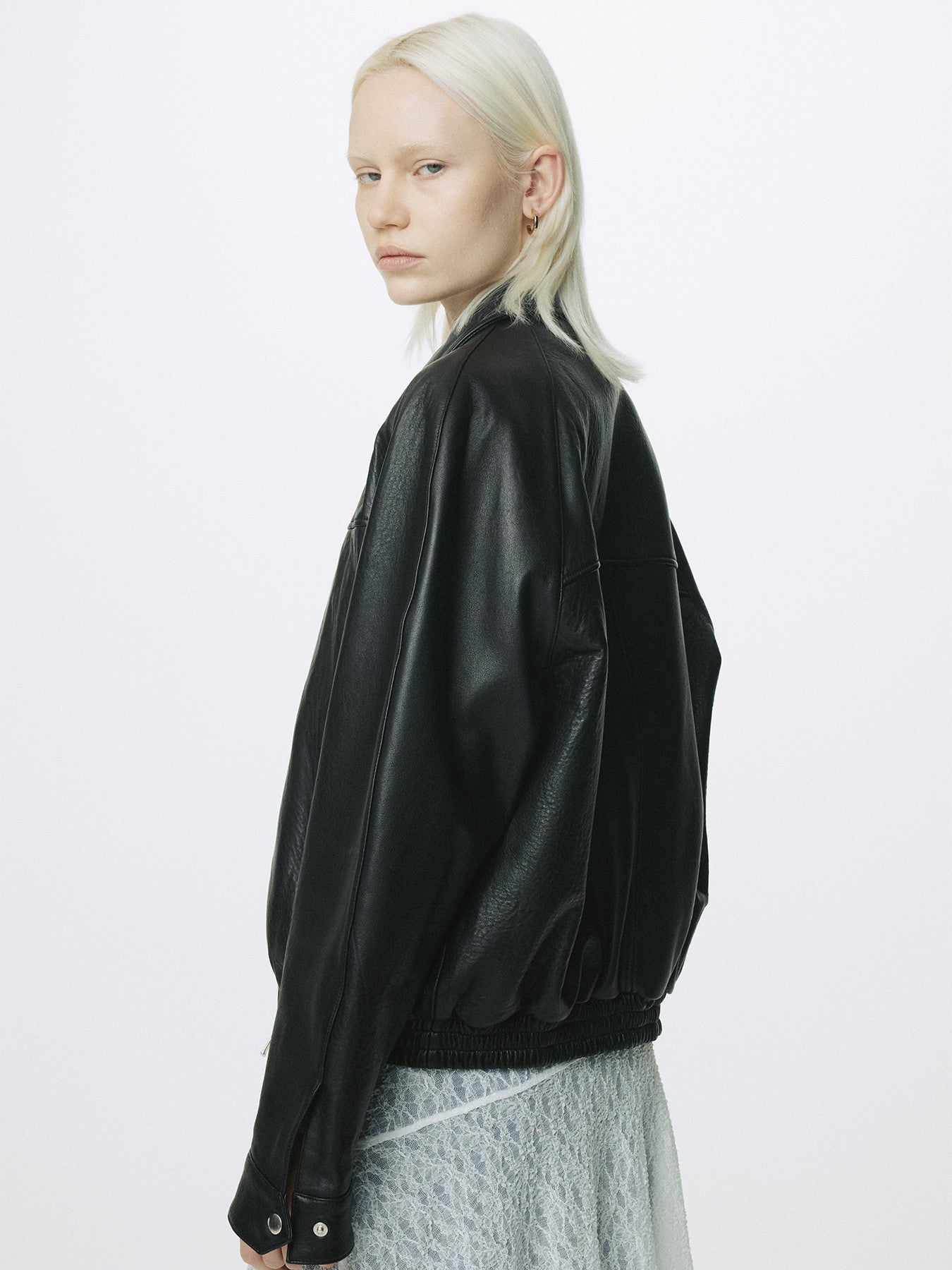 Tonywack - Vintage Lamb Leather Bomber Jacket (Black) product image 9 | TRAB K-Fashion Australia