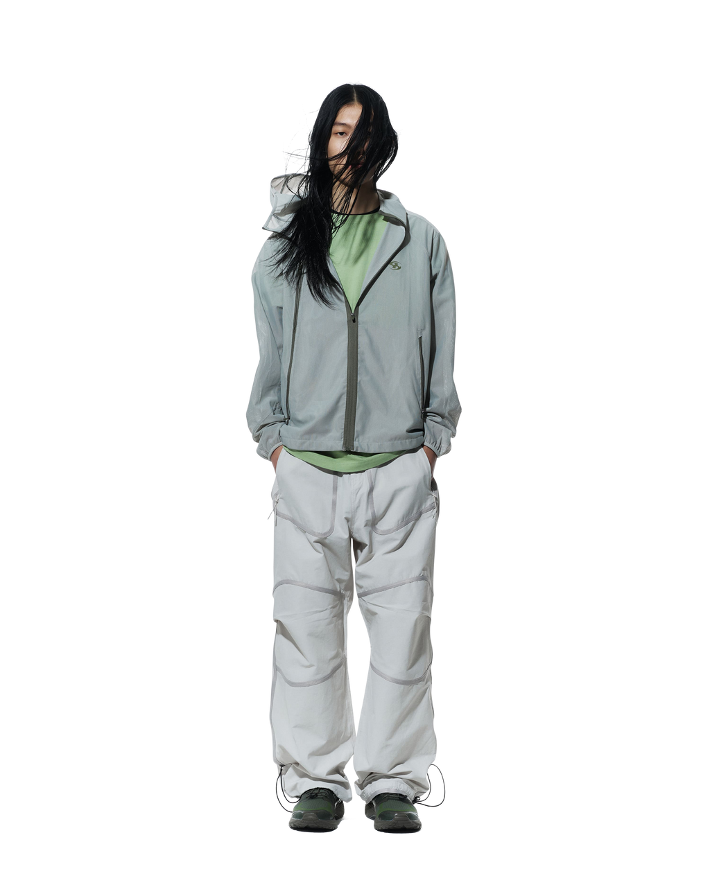 San San Gear - Zipper Mesh Jacket (Grey) product image 1 | TRAB K-Fashion Australia