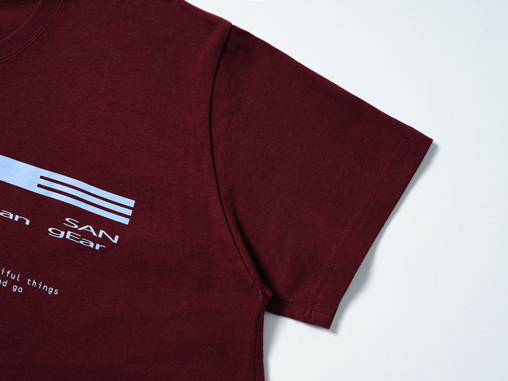 San San Gear - San San X B.E Sprout T-Shirt (Wine) product image 6 | TRAB K-Fashion Australia