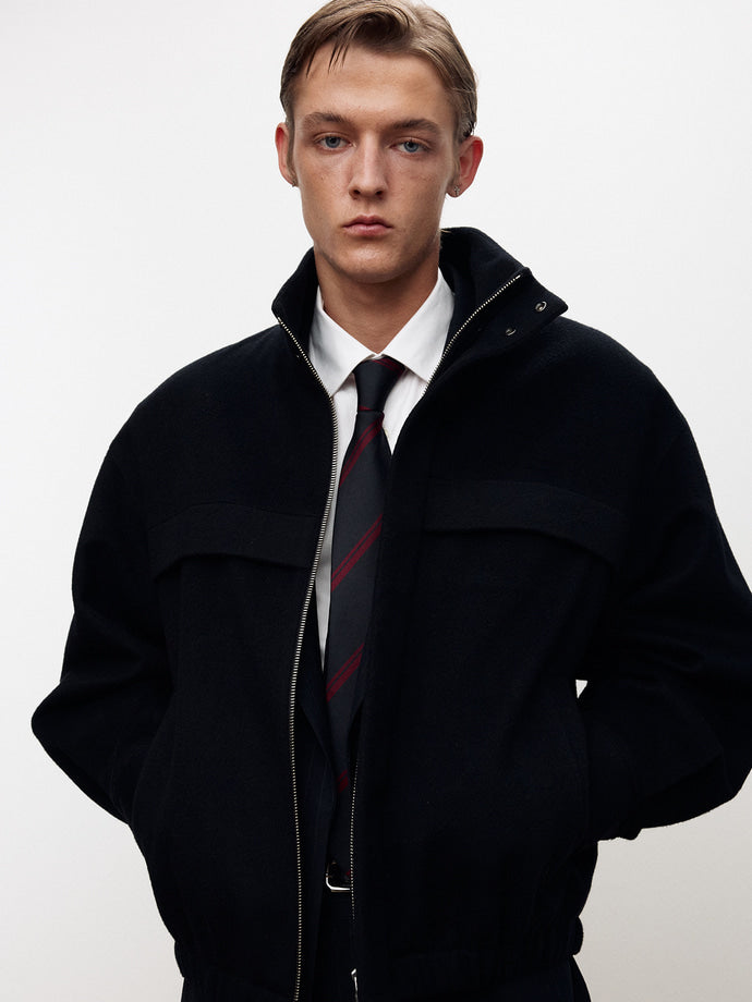 Tonywack - Wool And Cashmere Utility Blouson (Navy) product image 1 | TRAB K-Fashion Australia