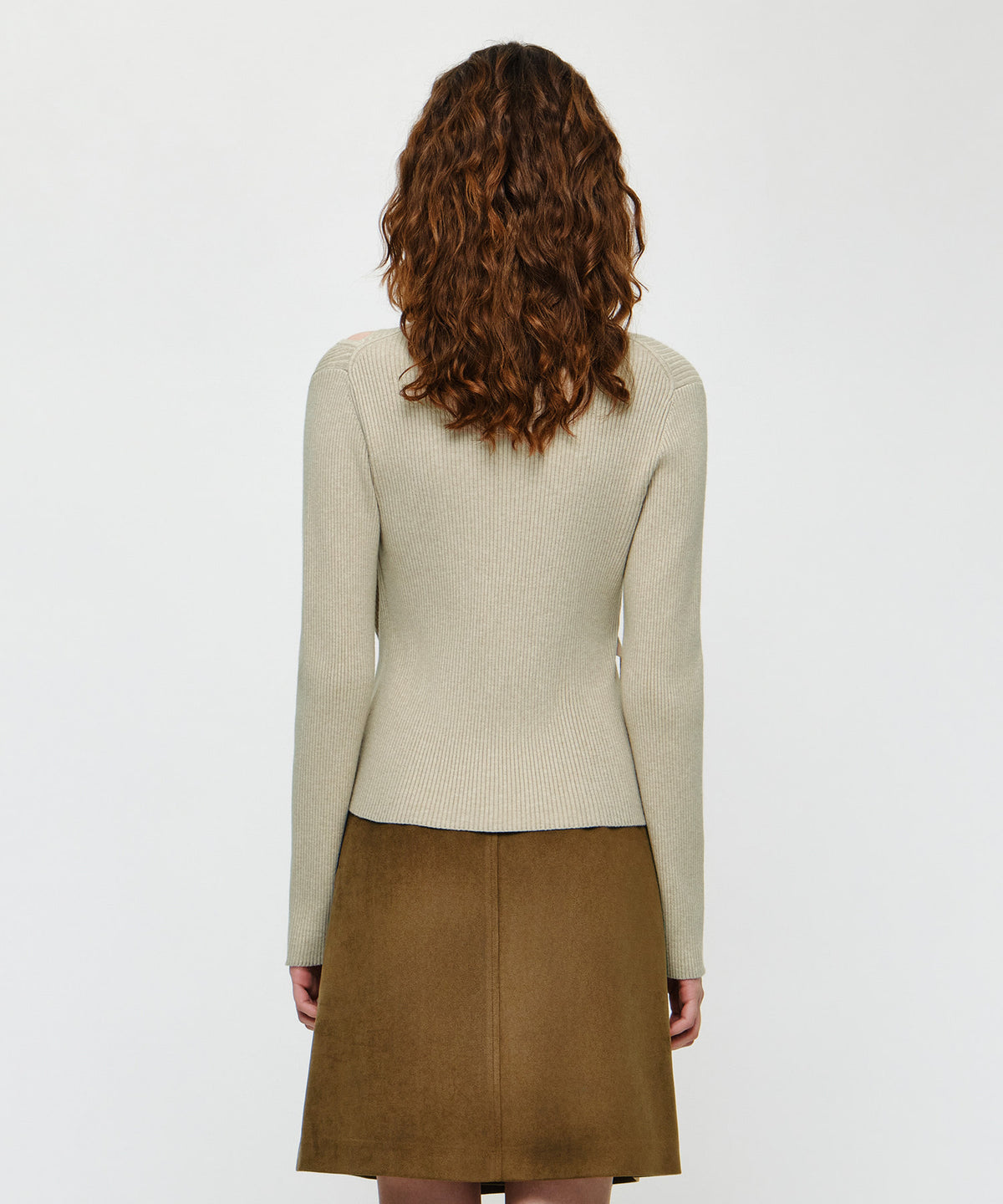 Marithe & Francois Girbaud - Wrap Knit (Light Beige) product image 3 | TRAB K-Fashion Australia