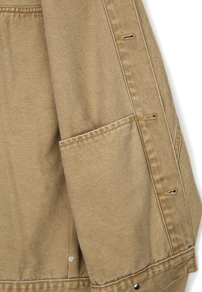 Tonywack - Constructed Pleats Denim Jacket (Faded Beige) product image 10 | TRAB K-Fashion Australia