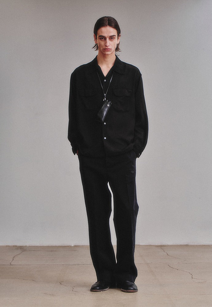 Art if acts - Tencel Two Pocket Shirt (Faded Black) product image 1 | TRAB K-Fashion Australia