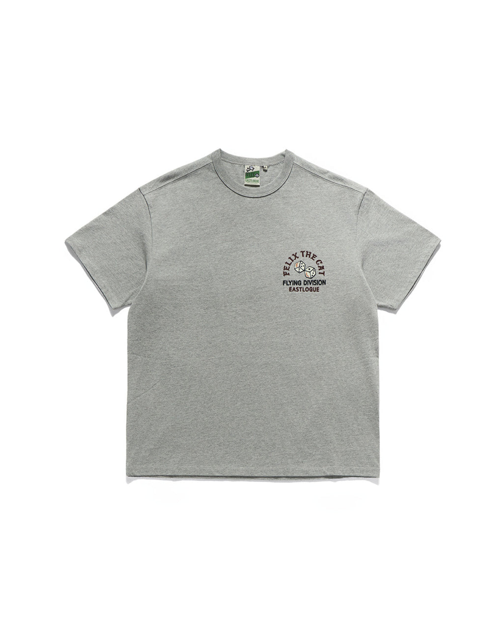 Eastlogue - Felix Flying Division Embroidered T-shirts (Melange Grey) product image 2 | TRAB K-Fashion Australia