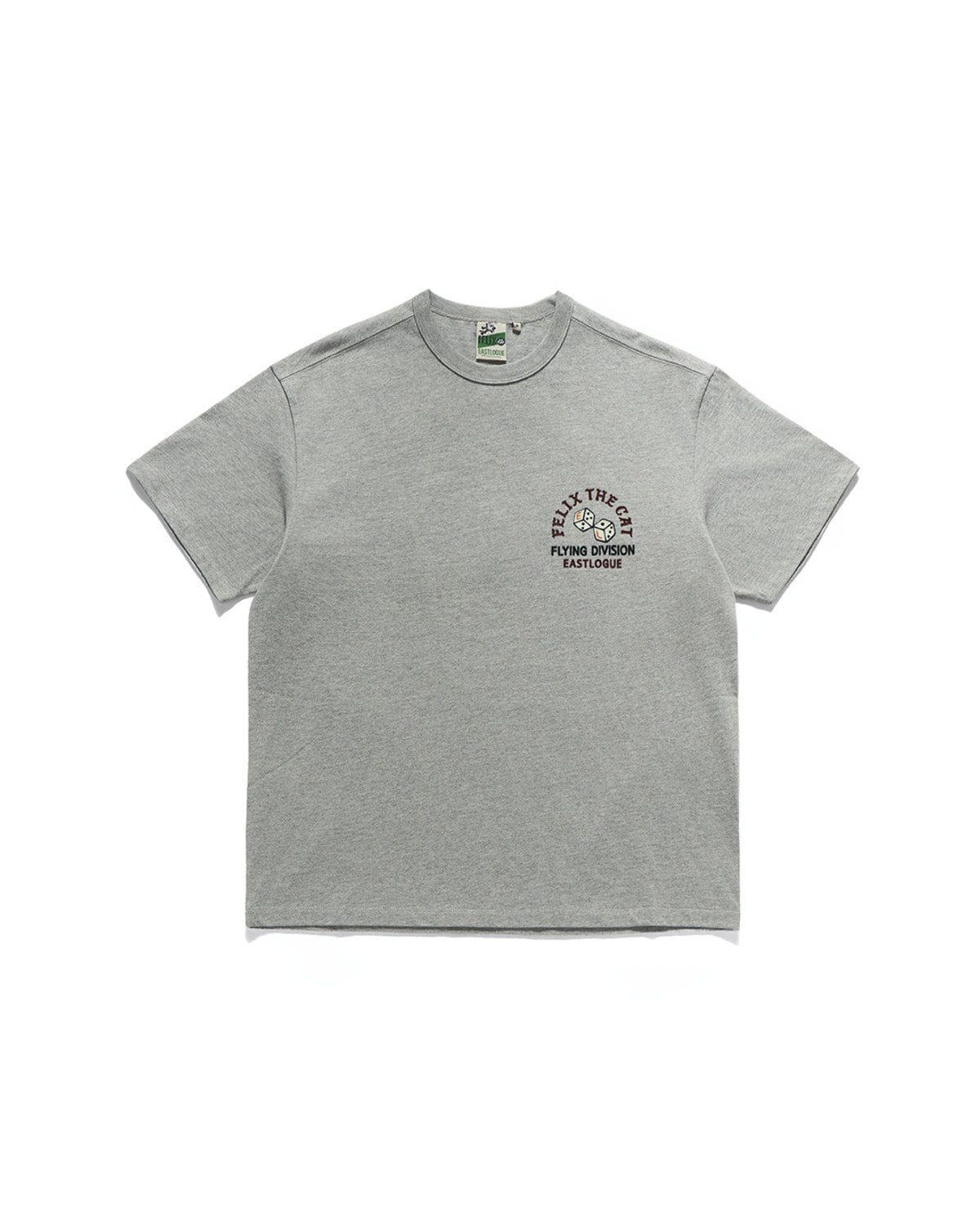 Eastlogue - Felix Flying Division Embroidered T-shirts (Melange Grey) product image 2 | TRAB K-Fashion Australia