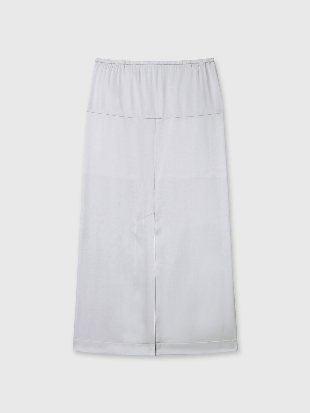 Tonywack - Satin Drawstring Midi Skirt (Silver) product image 9 | TRAB K-Fashion Australia