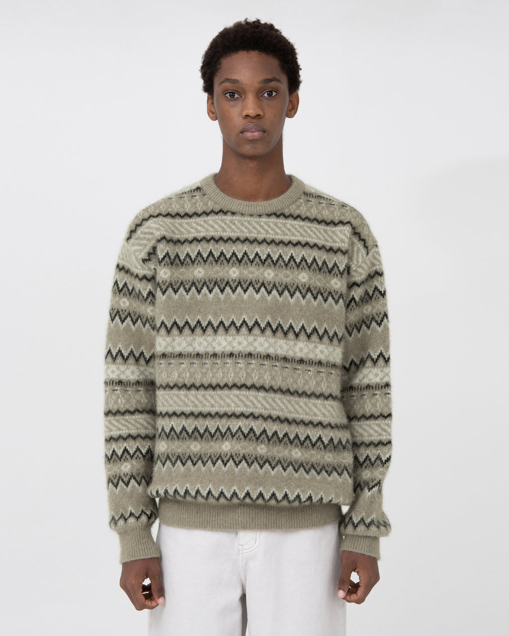 Brownyard - Fair Isle Sweater (Beige) product image 1 | TRAB K-Fashion Australia