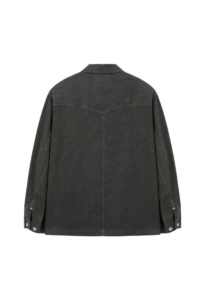Art if acts - Garment Dyed Western Coverall Jacket (Faded Charcoal) product image 7 | TRAB K-Fashion Australia