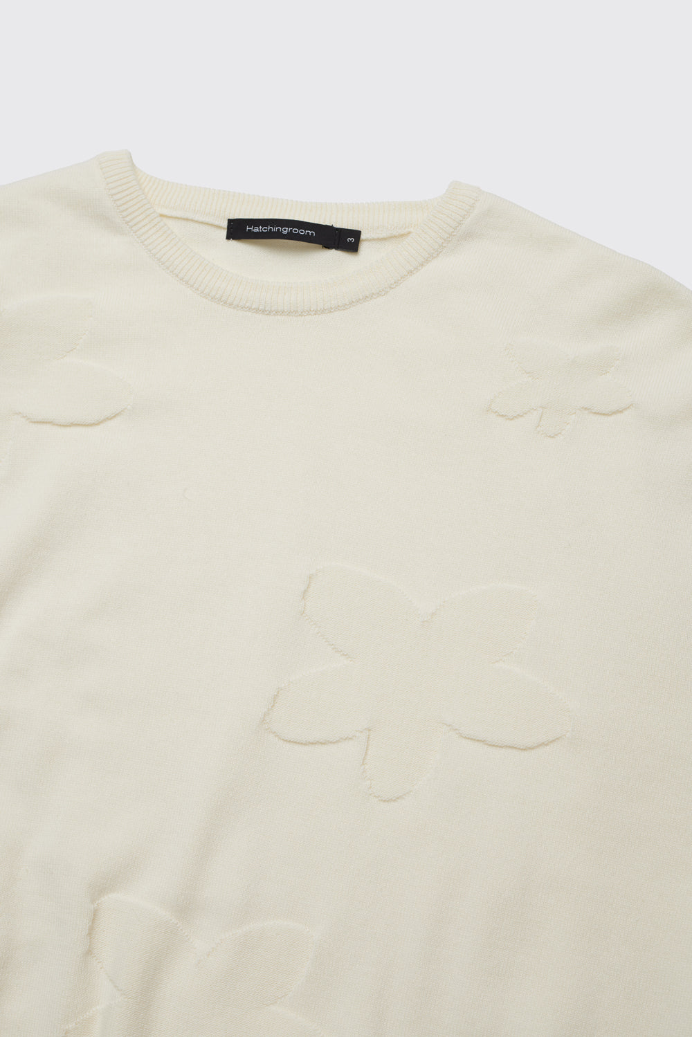 Hatchingroom - Floral Jacquard Knit V2 (Ivory) product image 3 | TRAB K-Fashion Australia