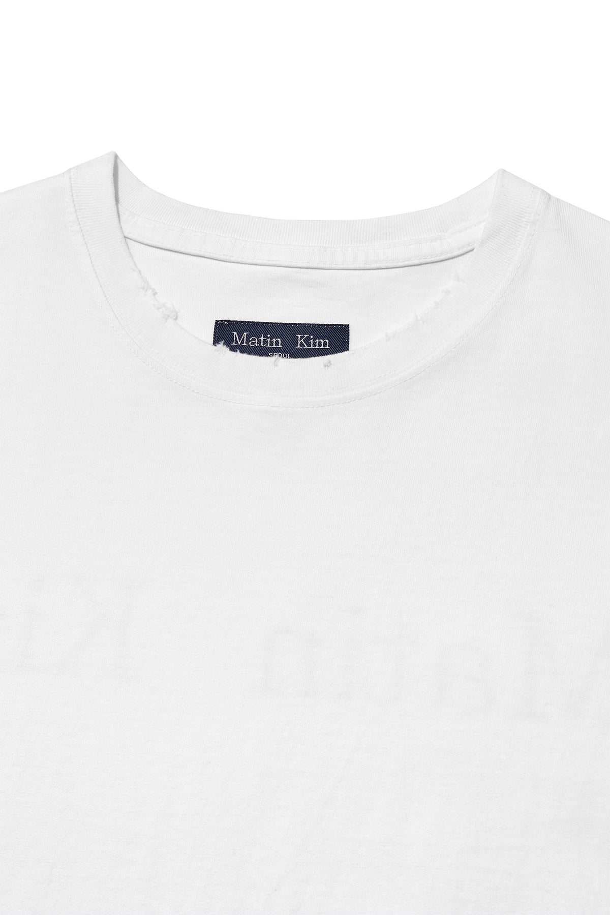 Matin Kim - Vintage Detail Back Logo Top (White) product image 3 | TRAB K-Fashion Australia
