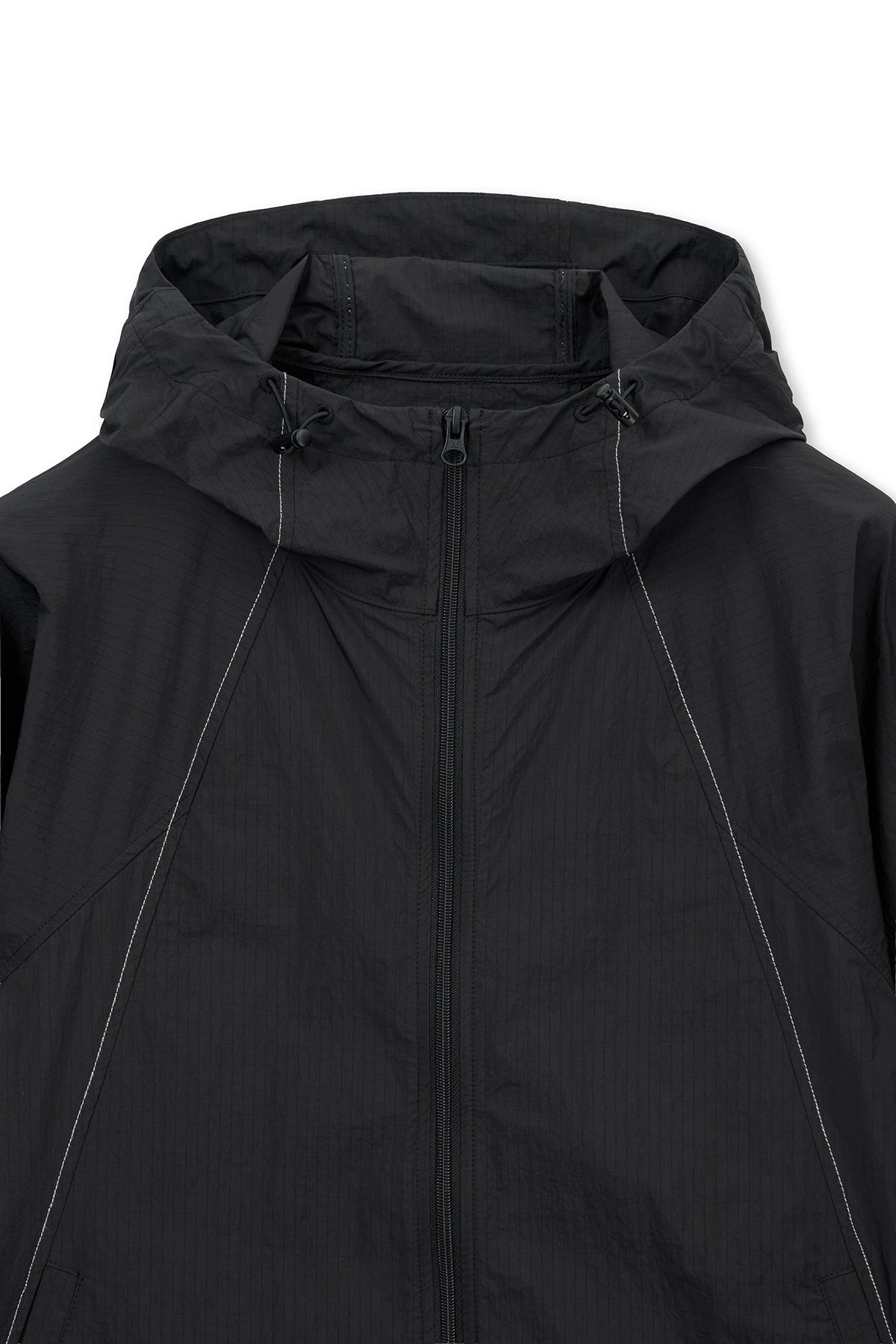 Matin Kim - Back Logo Hoody Wind Breaker (Black) product image 3 | TRAB K-Fashion Australia