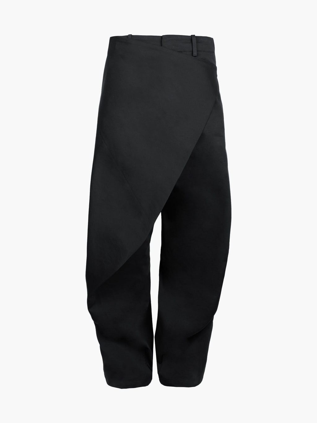 Jiyong Kim - Curved Wrap Trousers (Black) product image 11 | TRAB K-Fashion Australia