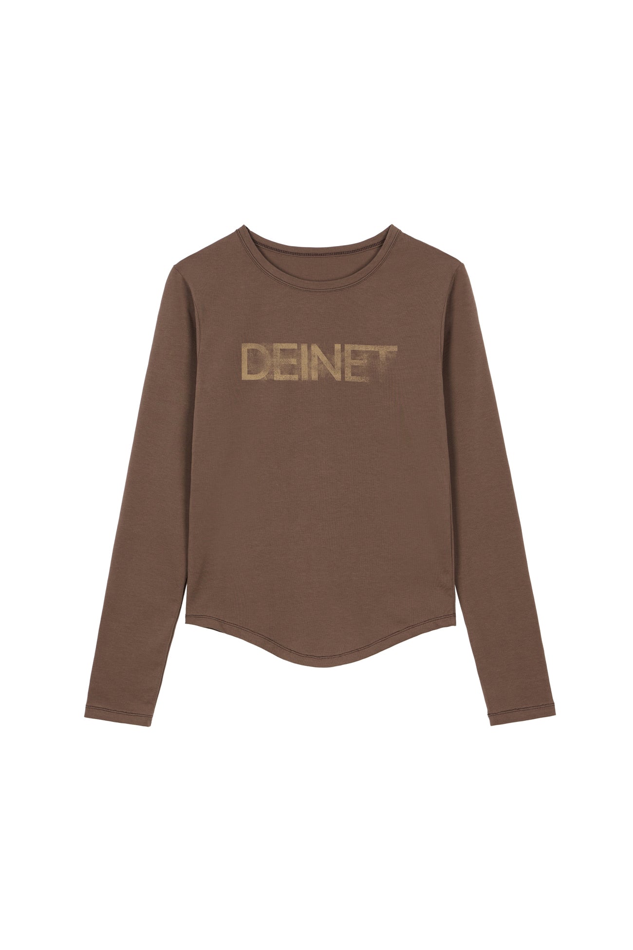 Deinet - Deinet Logo Simple Long Sleeve (Brown) product image 1 | TRAB K-Fashion Australia