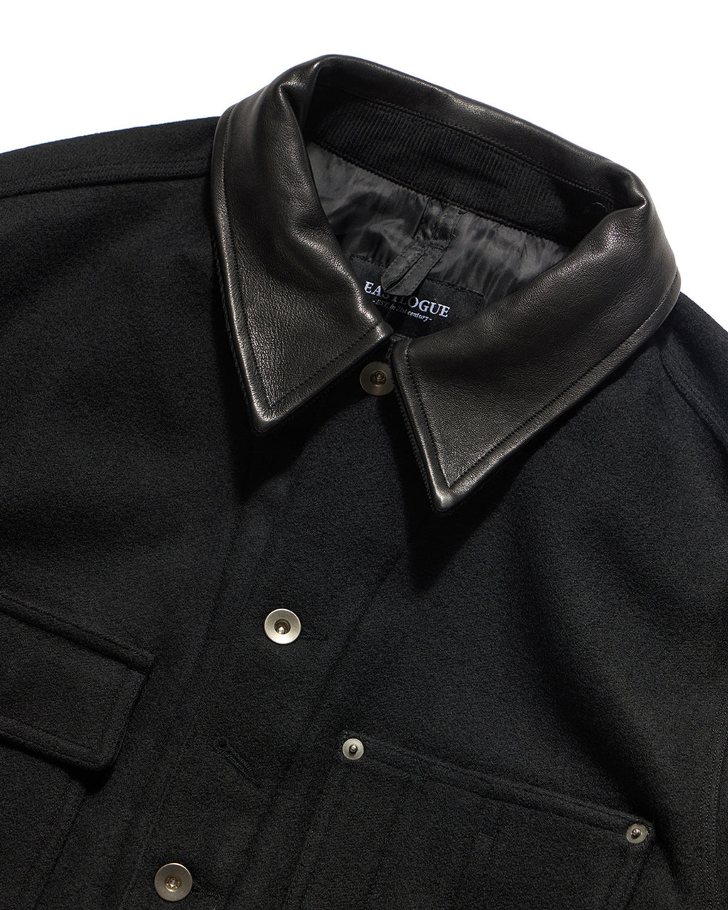 Eastlogue - Workaday Coverall Wool Jacket (Black Melton Wool) product image 3 | TRAB K-Fashion Australia