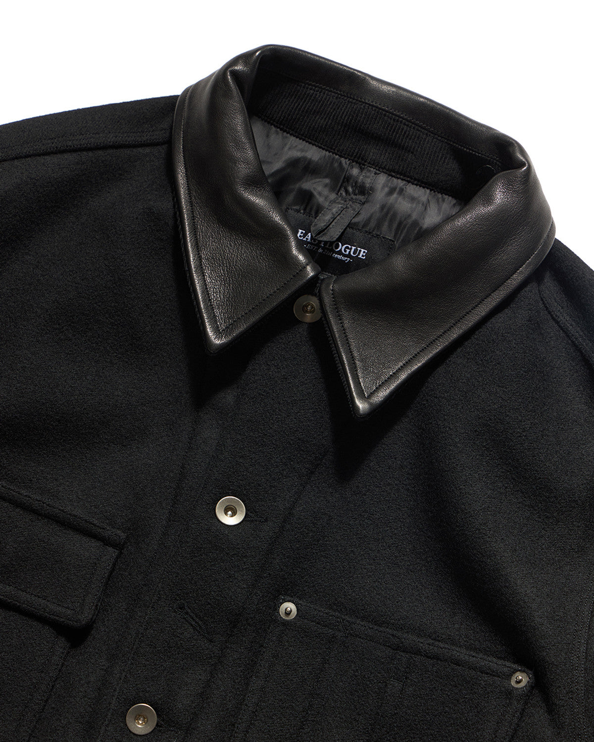 Eastlogue - Workaday Coverall Wool Jacket (Black Melton Wool) product image 3 | TRAB K-Fashion Australia