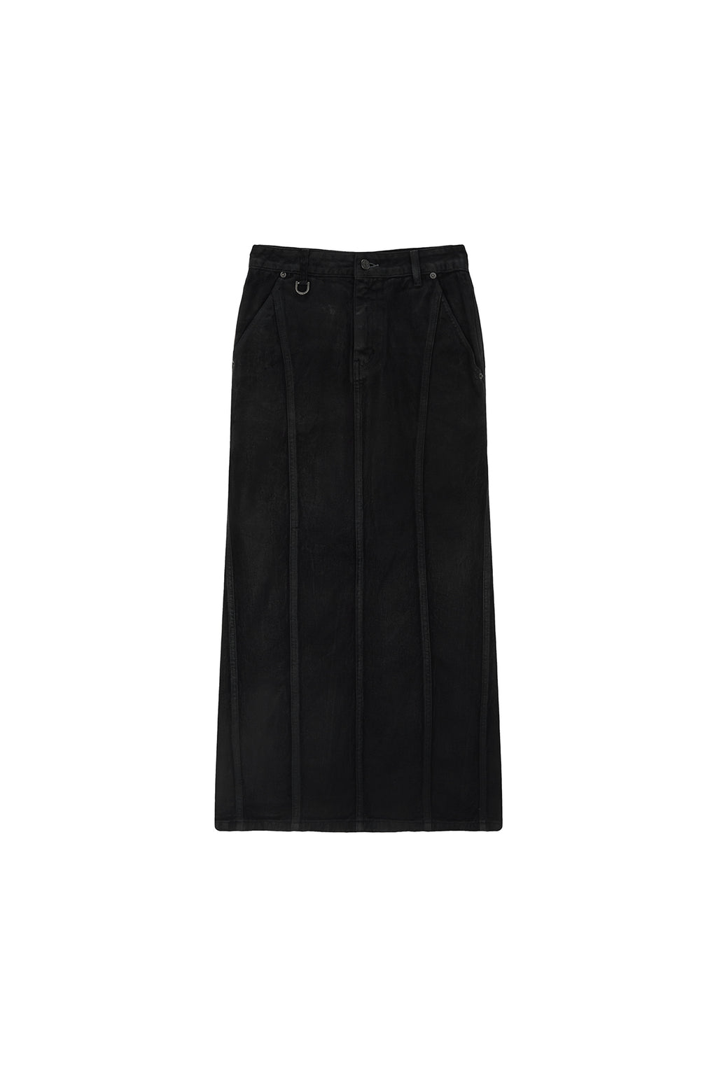 Matin Kim - Wax Coating Denim Skirt (Brown) product image 11 | TRAB K-Fashion Australia